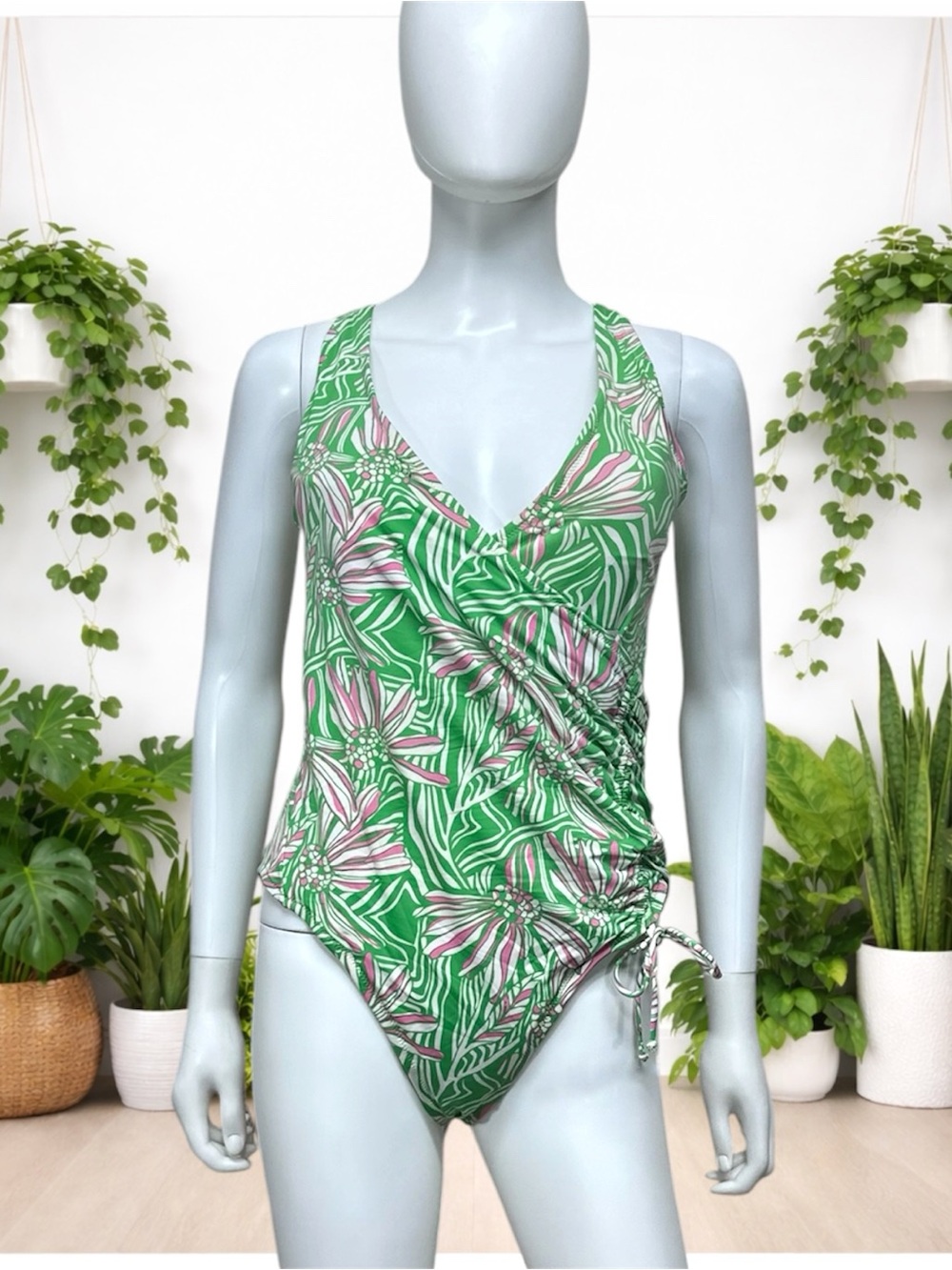 Lilly Pulitzer One-Piece Wrap Swimsuit Floral [305]